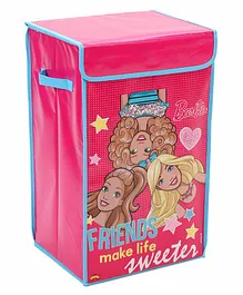 Barbie Folding Toy Storage Bin Box - Pink 