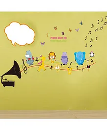 Syga Animals& Musical Note Wall Sticker - Multicolor