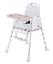 Syga Height Adjustable High Chair - Pink