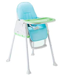 Syga Baby High Chair With Padded Seat - Blue Green