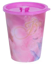 Disney Princess 3D Print Tumbler With Lid - Pink