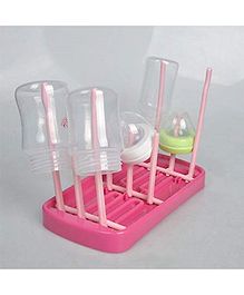 Syga Foldable Bottle Drying Rack - Pink