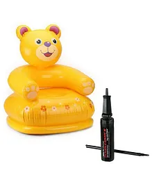 Intex Kids Teddy Chair & Hand Pump - Multicolour