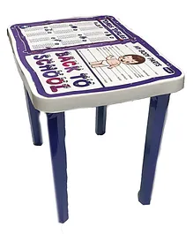 Kuchicoo Table With Charts - White Blue