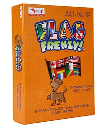 CocoMoco Kids Flag Frenzy Flag Card Game - 58 Cards