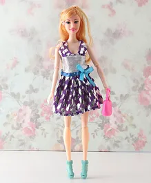 Hrijoy Fashion Doll With Accessories Purple - Height 29.5 cm