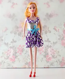 Hrijoy Beauty Happy Girl Doll Puple - Height 29 cm