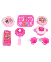 Barbie Kitchen Set - 8 Pieces (Colour May Vary)