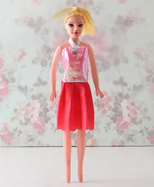 Hrijoy Beauty Fashion Doll Pink - Height 25.5 cm