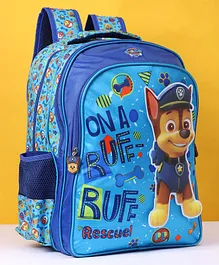 Paw Patrol School Bag With Velcro Blue - 16 Inches