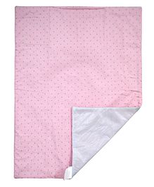 Abracadabra Polka Dotted Changing Mat - Light Pink