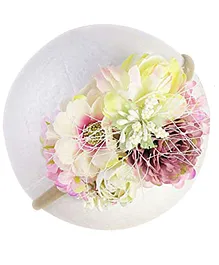 Bembika Newborn Floral Peony Headband Photography Prop - Multicolour