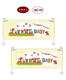Syga 2 Pieces Baby Bed Rail 1.8 Meters - Cream