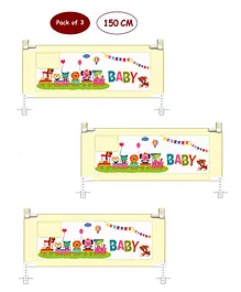 Syga 3 Pieces Baby Bed Rail 1.5 Meters - Cream