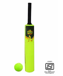 Planet of Toys T20 Special Plastic Cricket Bat & Ball Set - Green