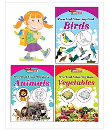 Preschool Colouring Book Pack Of 3 - English