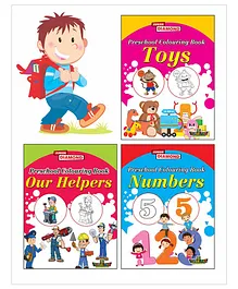 Preschool Colouring Book Set of 3 - English