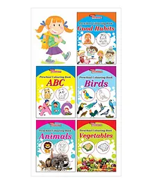 Preschool Colouring Book Set of 5 Books - English