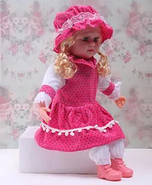 ToyMark Doll In Jacket Pink - Height 34.5 cm