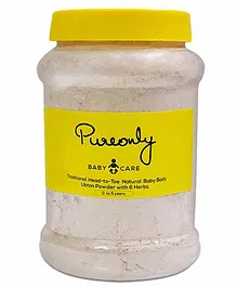 PureOnly Traditional Head To Toe Natural Baby Bath Ubtan Powder With 6 Herbs - 200 gm