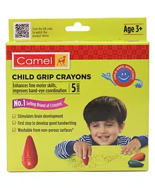 Camel Child Grip Crayons - 5 shades