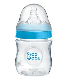 Beebaby Ease Polypropylene Wide Neck Feeding Bottle Blue - 150 ml