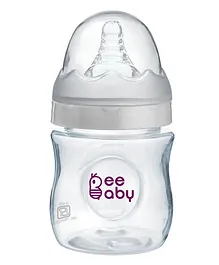 Beebaby Ease Polypropylene Wide Mouth Feeding Bottle White - 150 ml