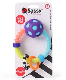 Sassy Bend n Flex Ring Rattle - Multicolor