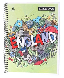 Classmate Spiral Bound Single Line Ruled Notebook - 200 Pages (Print May Vary)