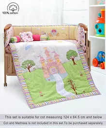 Teddybear 5 Pcs Baby Bedding Set for Cot/ Cot Bed Boys/ Girls 