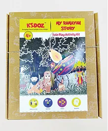 Kidoz My Ramayan Story And  Role Play For Diwali DIY Craft Activity Kit  - Multicolor