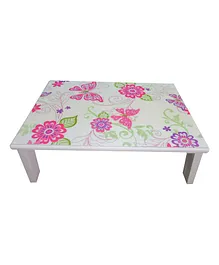 Kidoz Wooden Floral Printed Bed Table - White