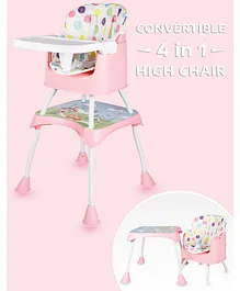 R for Rabbit Cherry Berry Grand 4 in 1 Convertible High Chair - Pink
