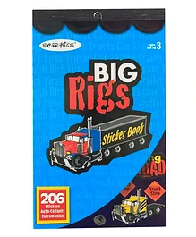Scoobies Big Rigs Sticker Book Multicolor - 206 Stickers