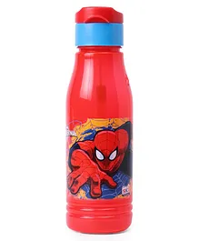 Marvel Spiderman Water Bottle With Flip Top Red - 600 ml