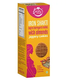 Early Foods Bajra & Barnyard Millet Jaggery Cookies with Almonds  - 150 gm