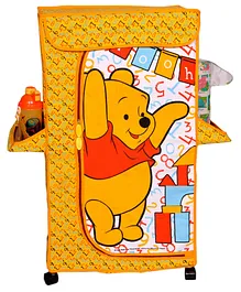 Disney By Kudos Winnie the Pooh Almirah with 3 Shelves - Yellow