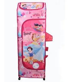 Kudos Disney Princess Print 5 Shelved Almirah - Pink