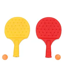 Nippon Table Tennis Racket Set - Red Yellow