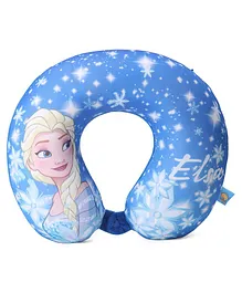 Disney Frozen U Shaped Neck Pillow - Blue