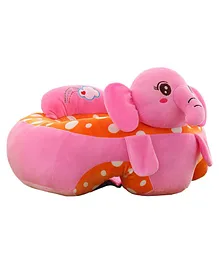 Skyloft Portable Baby Sitting Sofa Elephant Motif - Pink