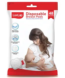 LuvLap Disposable Breast Pads - 48 Pieces