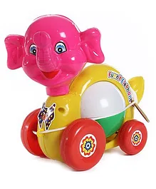 Luvely Musical Pull Along Funny Elephant Toy - (Color May Vary)