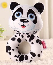 Babyhug Panda Face Rattle Cum Soft Toy Ring - Black & White