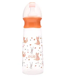 Pur Classy Feeding Bottle Vari Flow Silicone Nipple Peach - 240 ml