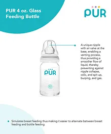 Pur Glass Feeding Bottle - 130ml