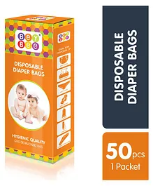 BeyBee Baby Disposable Diaper Sacks, Pack of 1 - 50 Bags