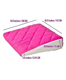 Get It Wedge Baby Pillow With Quilted Cover Extra Large - Pink 
