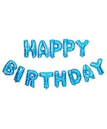 Syga Happy Birthday Foil Balloons Blue - Pack of 13