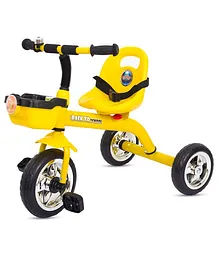 Baybee Tricycle With Seat Belt - Yellow